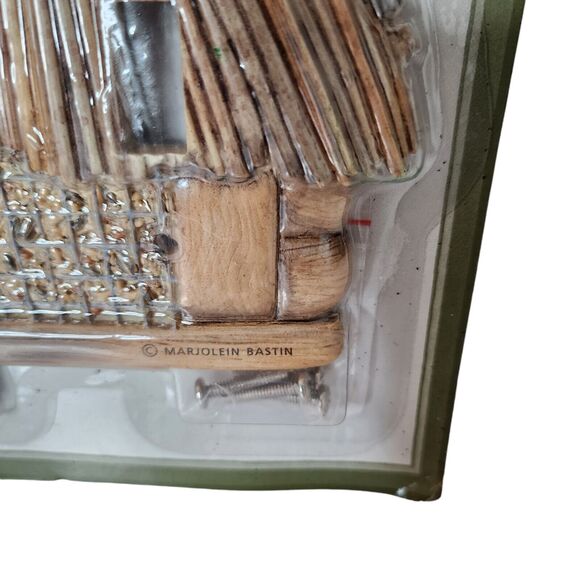 Marjolein Bastin 3D Double Light Switch Cover Tiki Hut Bird Feeder Hallmark New - Picture 4 of 7